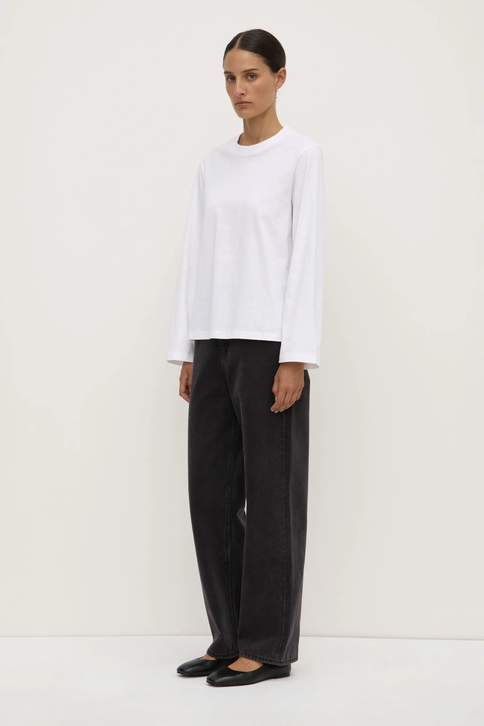 Dana Relaxed Long Sleeve Tee Work Ready Energy Flow