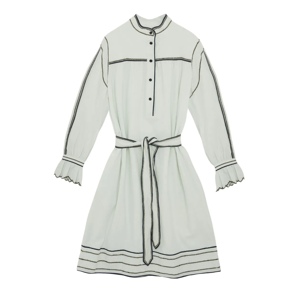 ThermalRegulating Fabric Feather Glow Light Blue Abery Dress