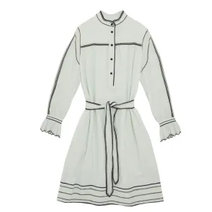 ThermalRegulating Fabric Feather Glow Light Blue Abery Dress