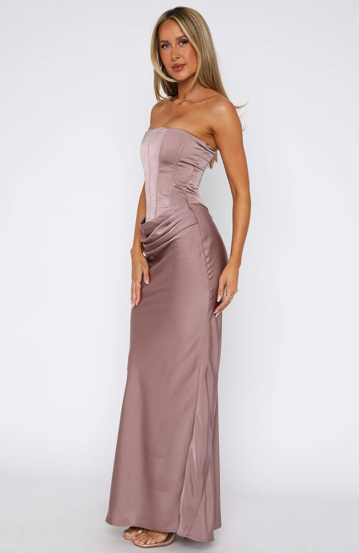 Love This Feeling Maxi Dress Mocha Snow Ready