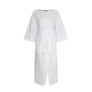 Blanc Volonte Dress ElasticWaistband LightweightWeave