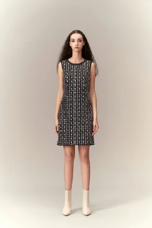 Sequin & Bead Sleeveless Dress Calm Wave AntiSnag Threading