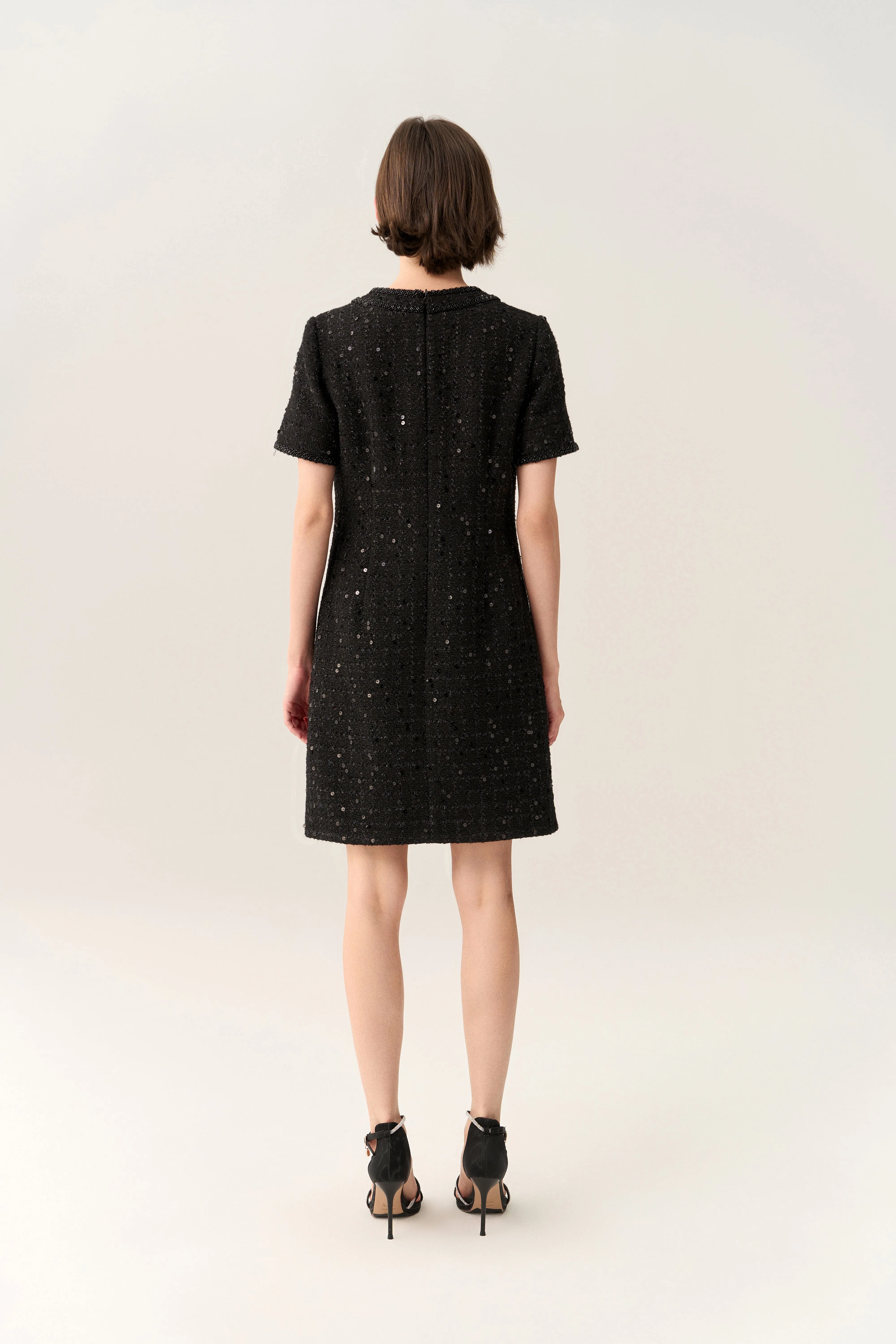 MoistureControl Lining Stardust Checker Patch-pocket Dress
