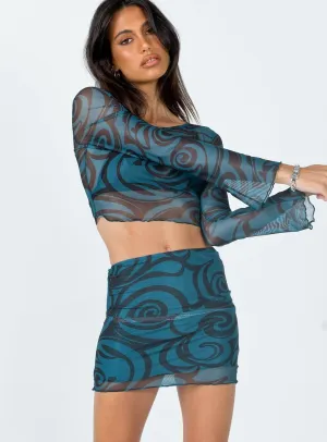 Shantal Mini Skirt Green birthday party Bold Finish