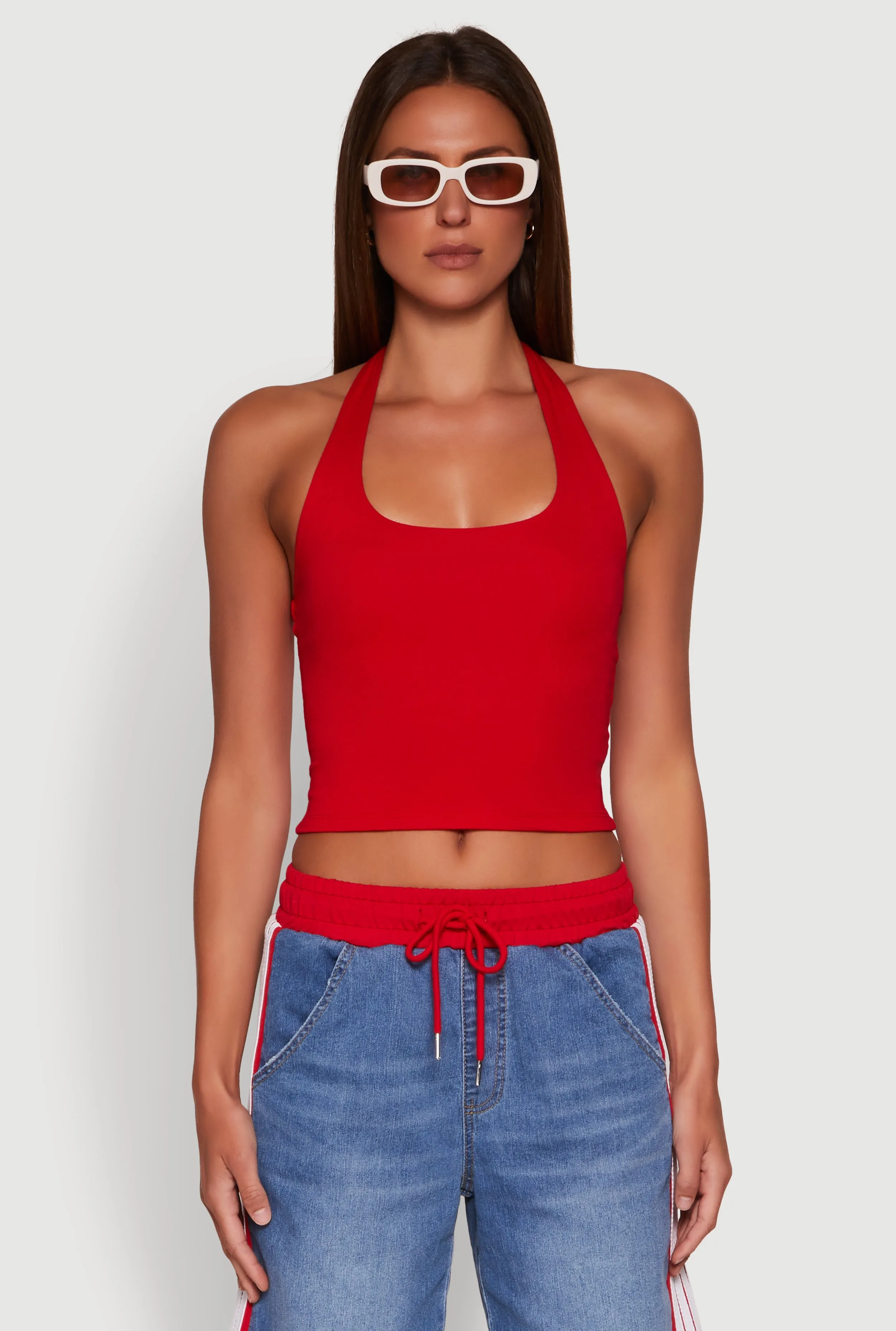 Basic Halter Top Moisture Control Lining Fresh Lightness