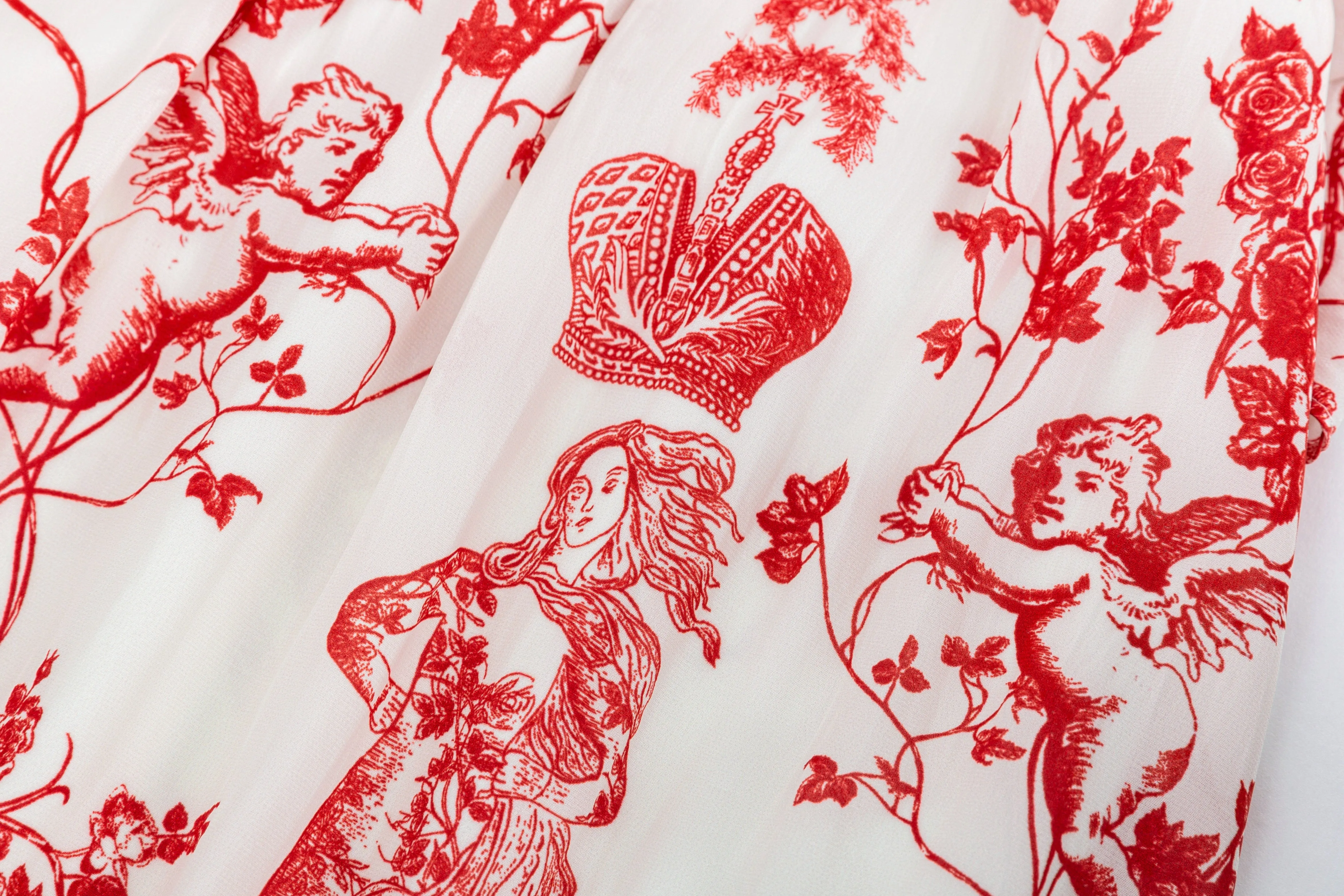 Motion Core Red printed two-piece dress