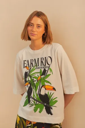 Design Soul Off-White Nature Lovers Toucans T-Shirt