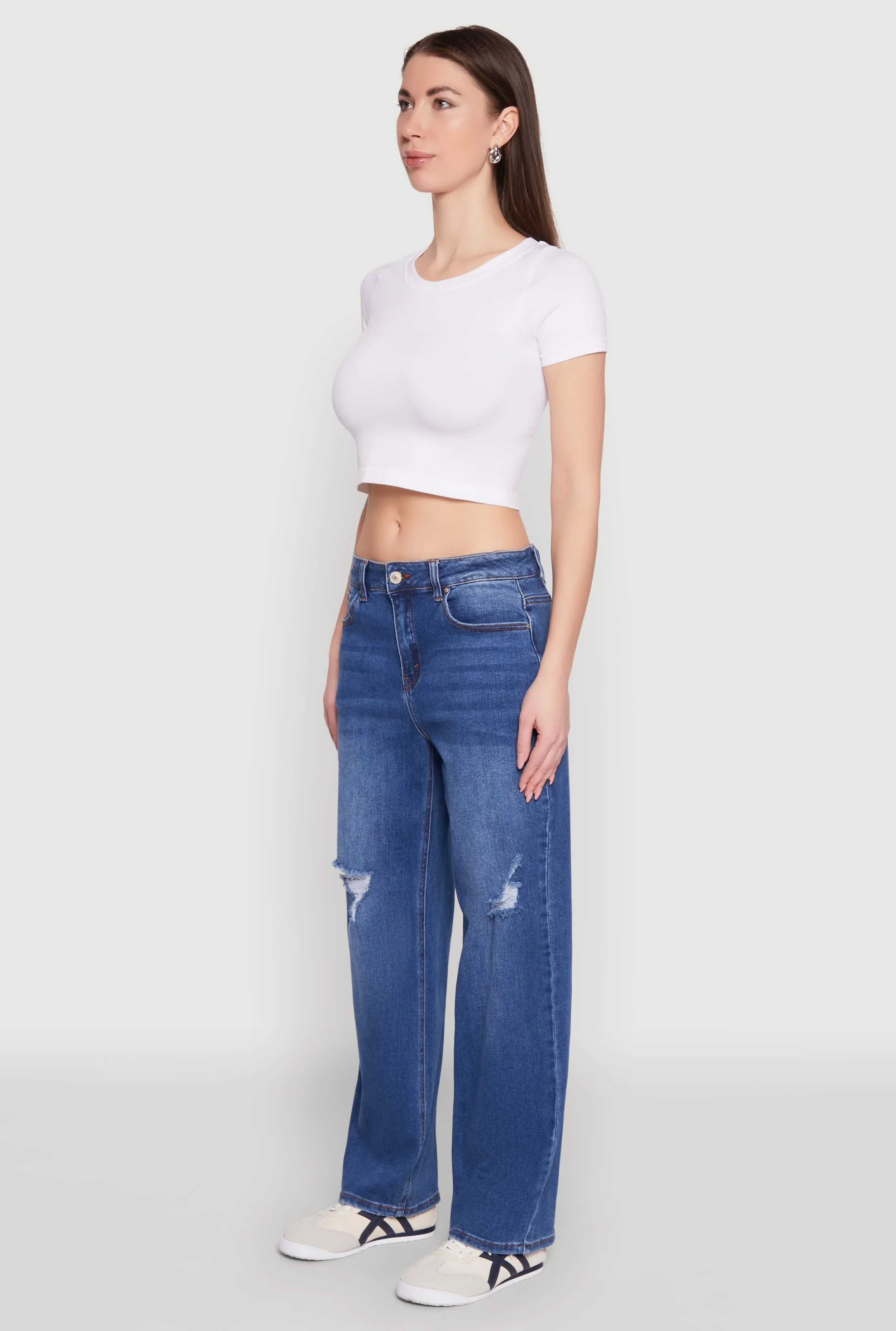 Outdoor Enthusiast Sunny Vibes Teen Outfit Modern Straight Leg WAX Whiskered Ombre Distressed Jeans