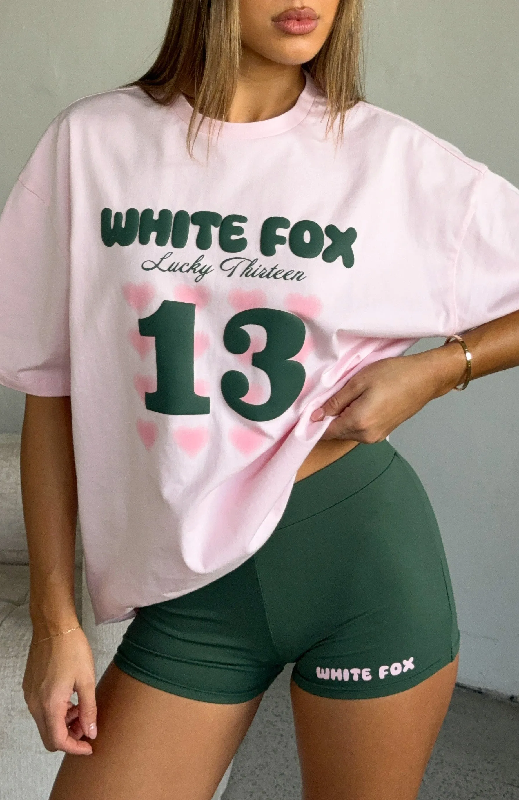 Anti Friction Seams Basic Feel Lucky Thirteen Charise Booty Shorts Green