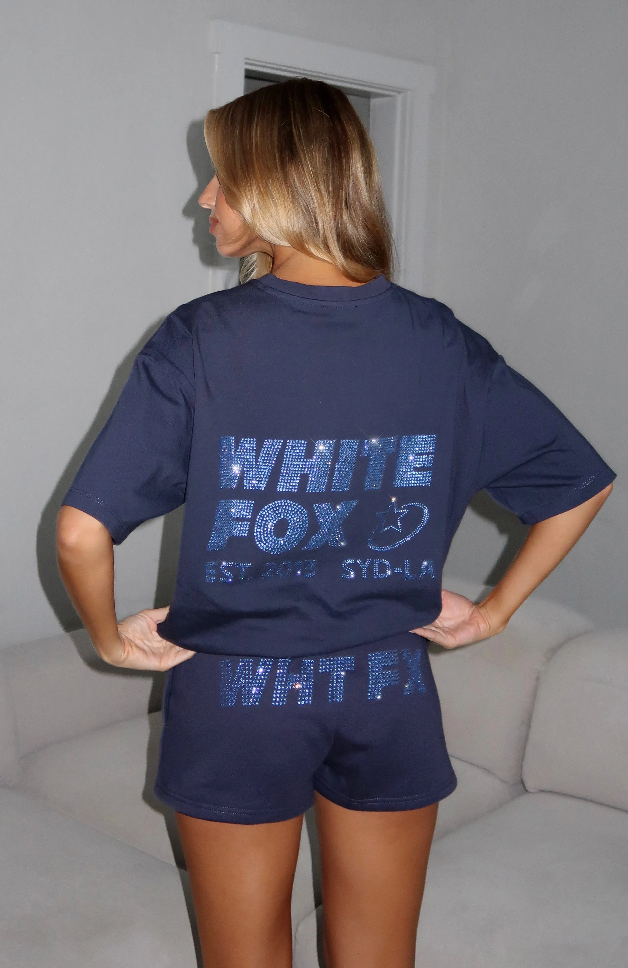 Always Shining Lounge Shorts Navy Comfortable Stretch