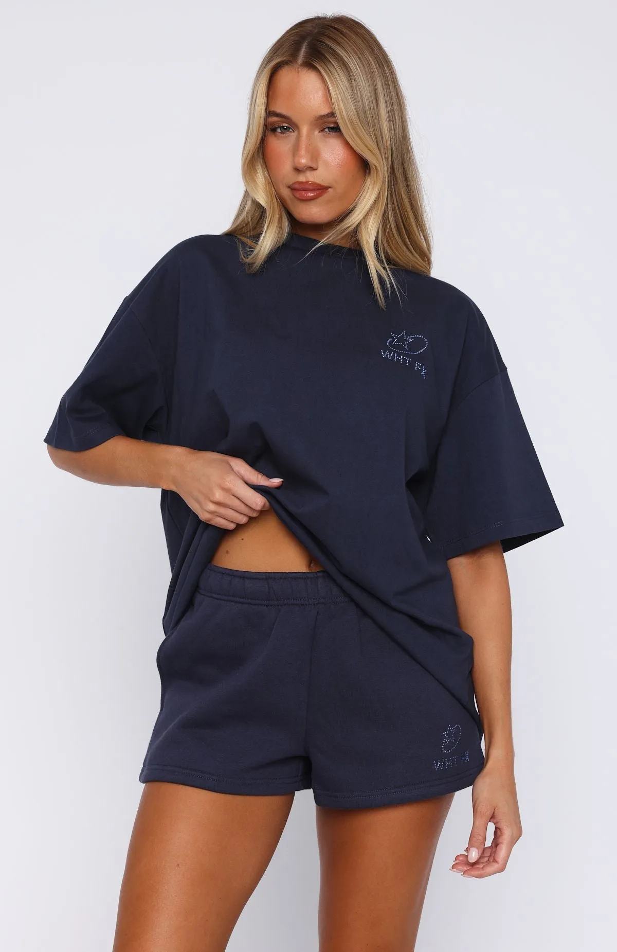 Always Shining Lounge Shorts Navy Balanced Fit gym kit