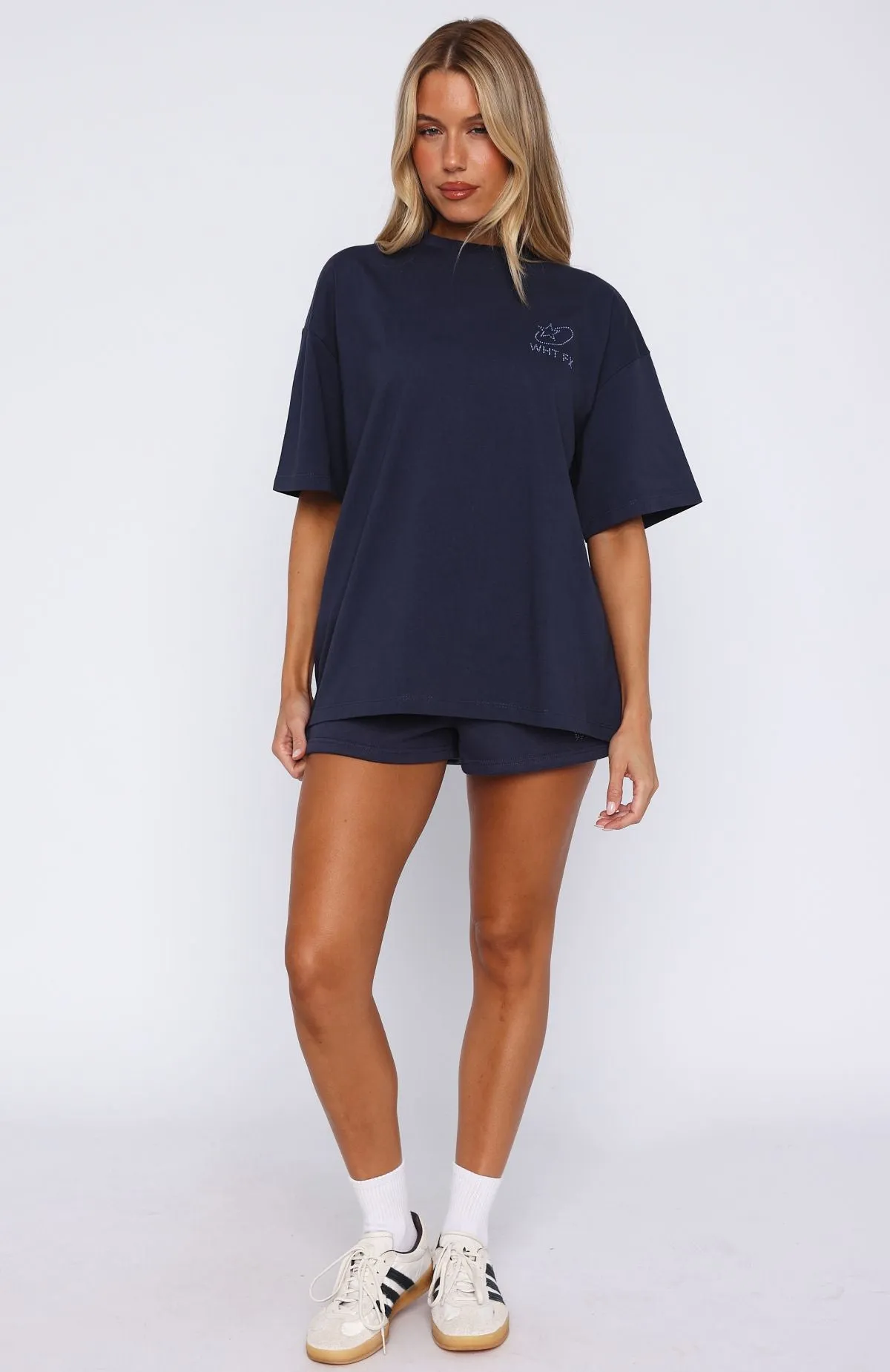 Always Shining Lounge Shorts Navy Tear Resistant Weave QuickDryTechnology