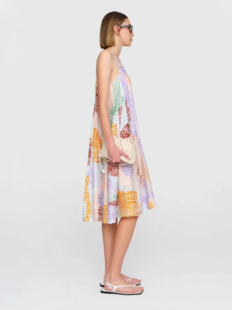 Hygienic Finish Art Glow Amber Cupro Dress