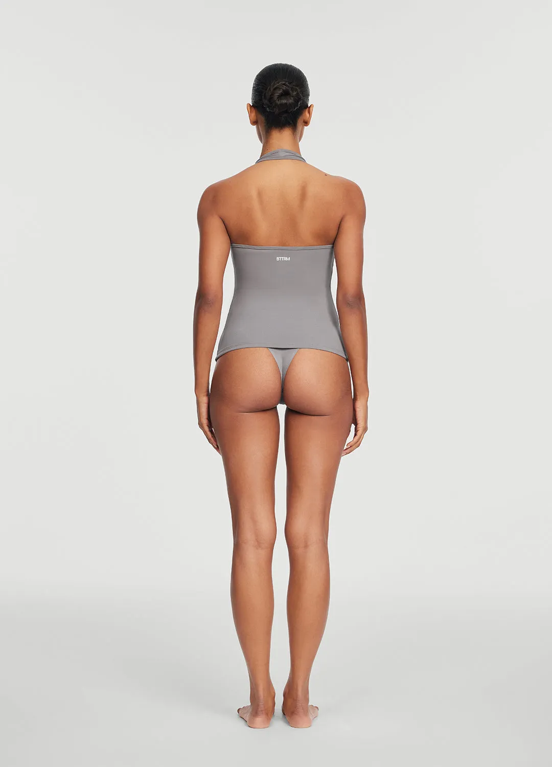 Halter Neck Tank Top Non Restrictive Cut Seam Free Edges