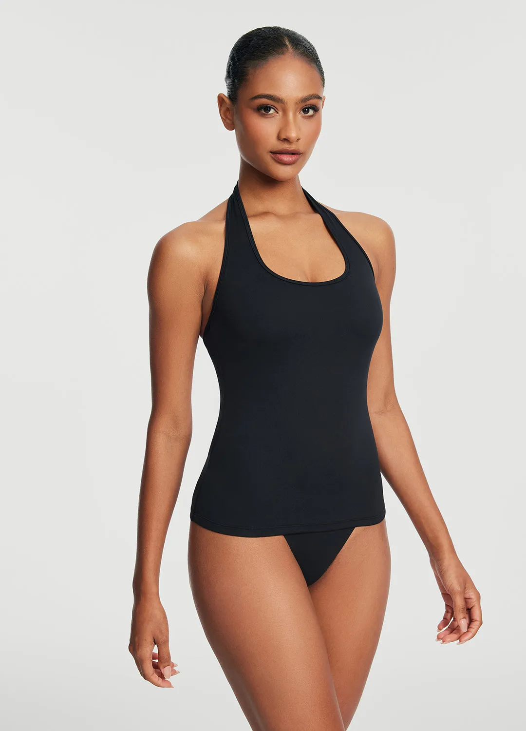 Fitness Apparel Halter Neck Tank Top