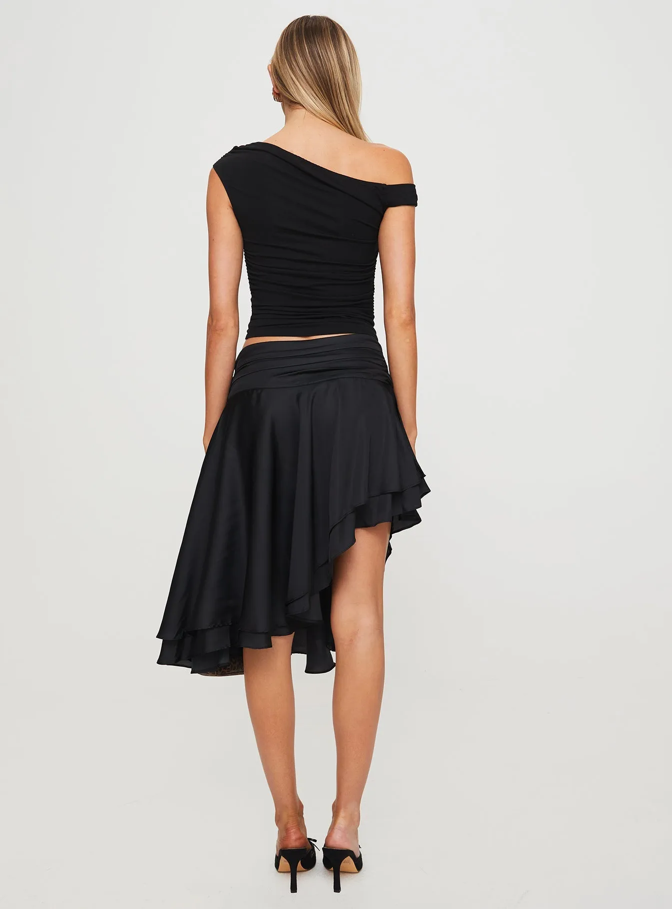 Oversized style Smart Comfort Legacy Midi Skirt Onyx
