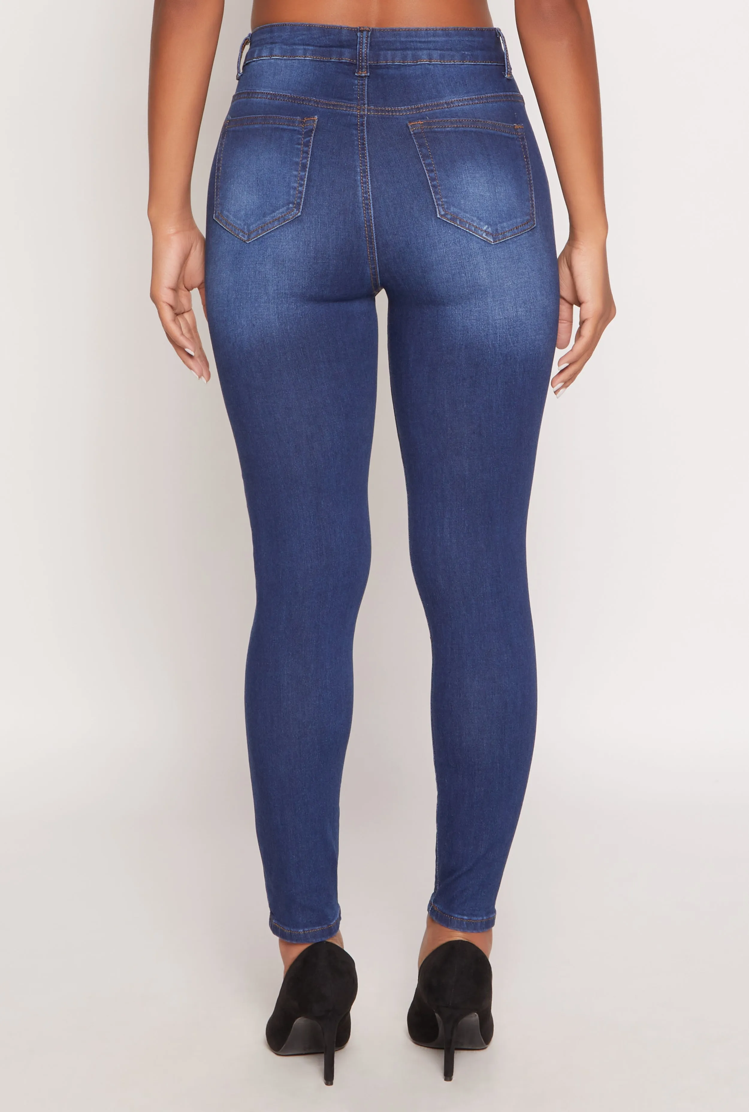 WAX Stretch High Waisted Skinny Jeans Perfect For Daily Leisure Wear