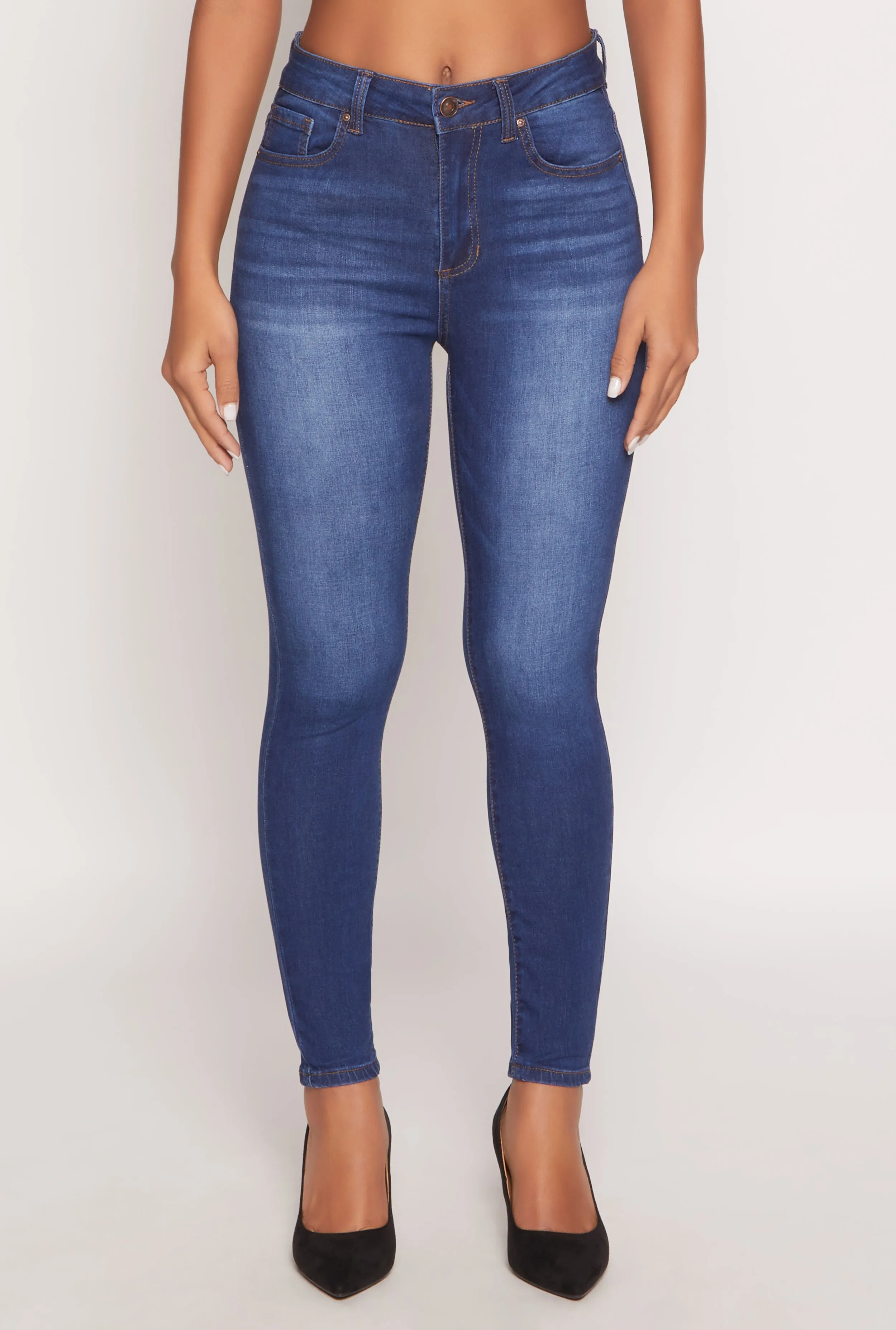 Light Layers Moisture Wicking Technology WAX Stretch High Waisted Skinny Jeans