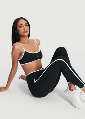 Crossover Waist Leggings Move Comfort Rubberized Waistband Edge