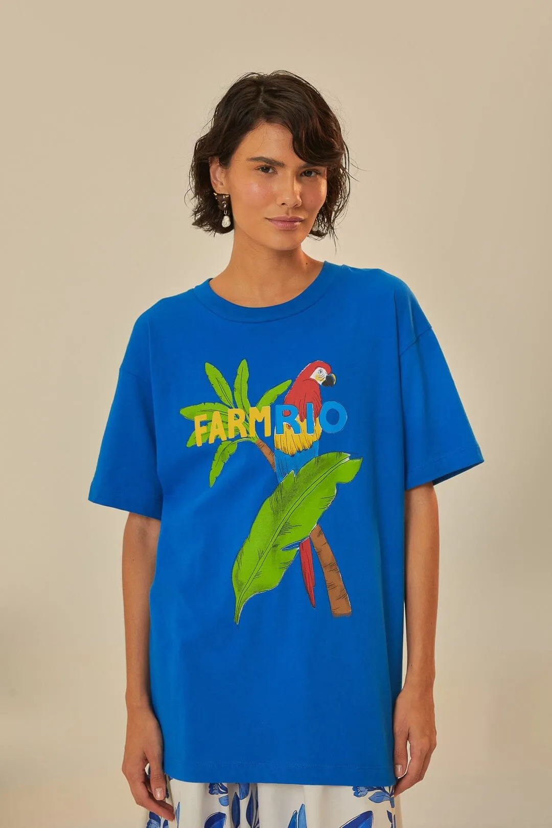 Faith Core Blue Farm Rio Organic Cotton Relaxed T-Shirt