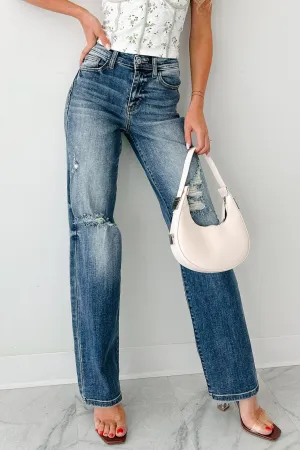 Peter Judy Blue High Rise Distressed Dad Jeans (Medium) Minimalist Style Chill Outfit