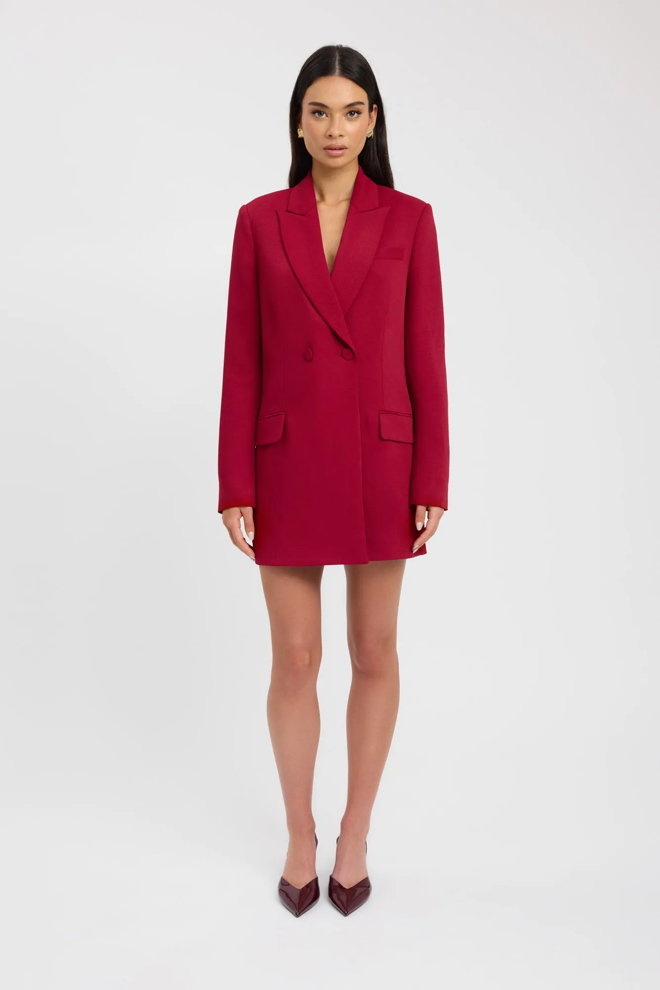 Oyster Blazer Dress OdorResistantFabric Model Edge