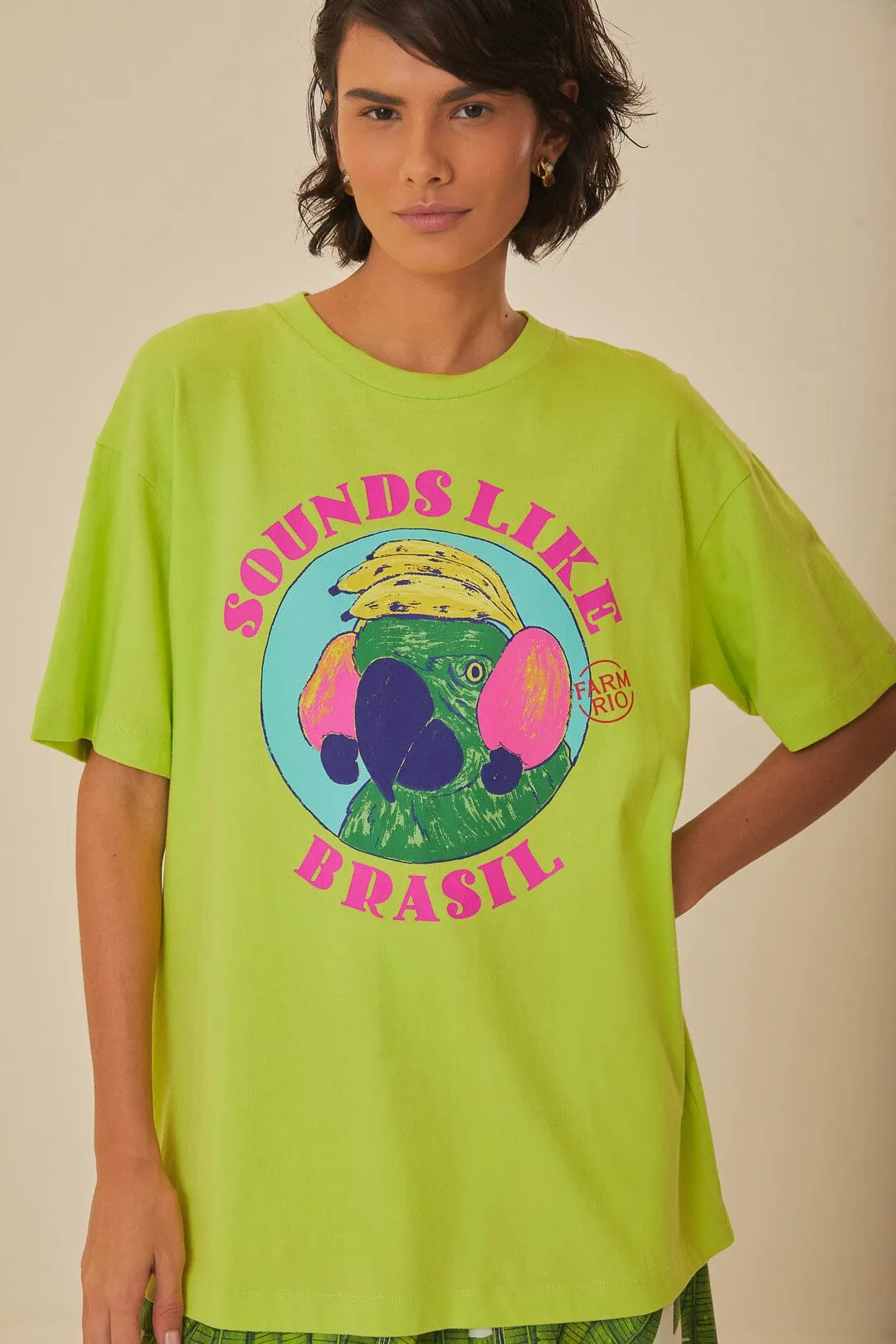 Regal Glow Relax Mode Green Sounds Like Brasil Organic Cotton T-Shirt
