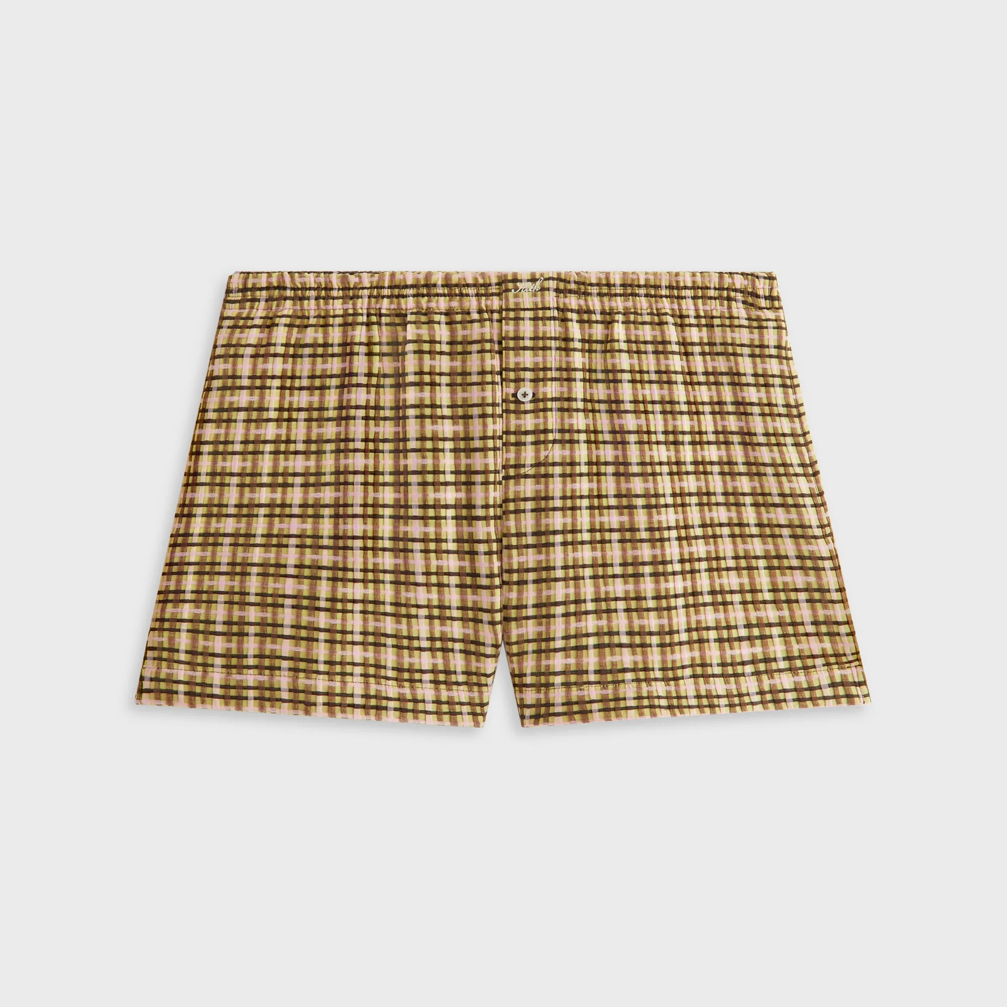 Kith Women Ida II Bubble Check Boxer Short - Protea Comfort Fit Day Out