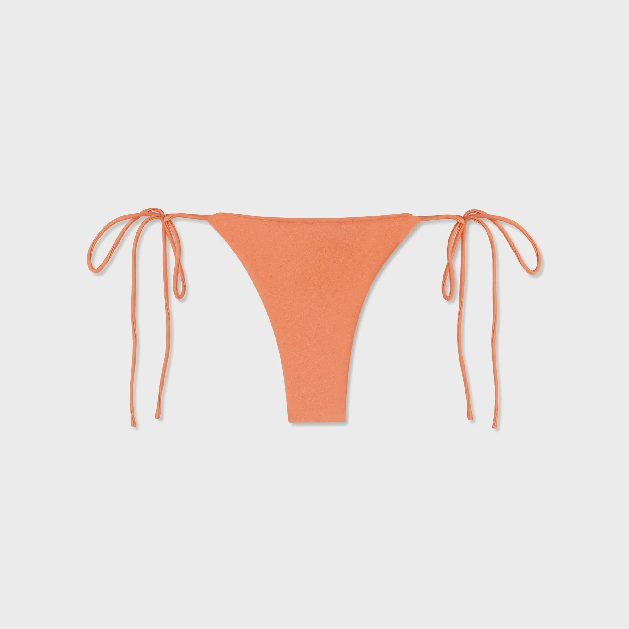 Four Way Stretch Fabric Asta Resort Mia String Bikini Bottom - Tangerine