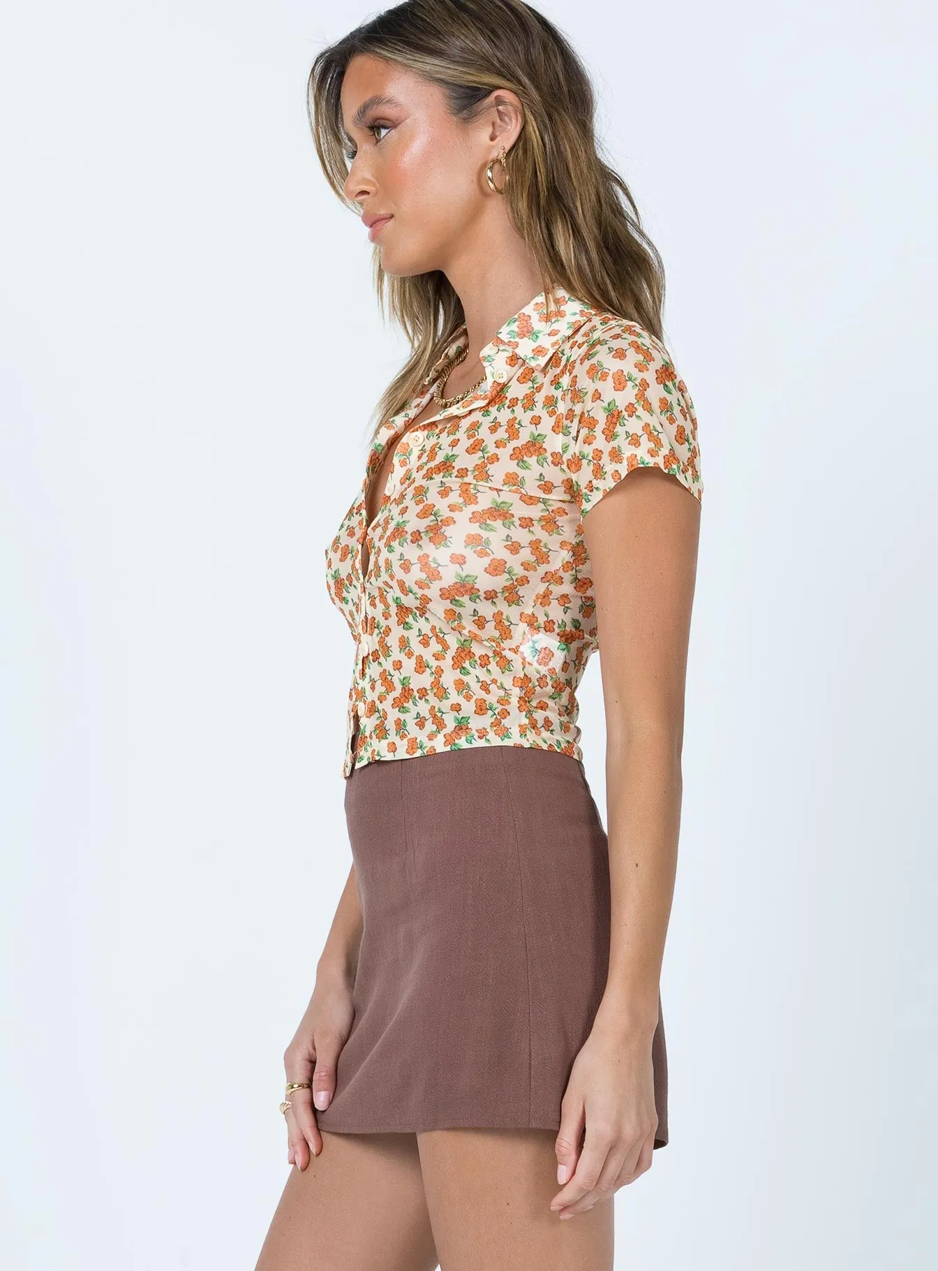 Flexible Motion Lightweight Selby Mini Skirt Brown