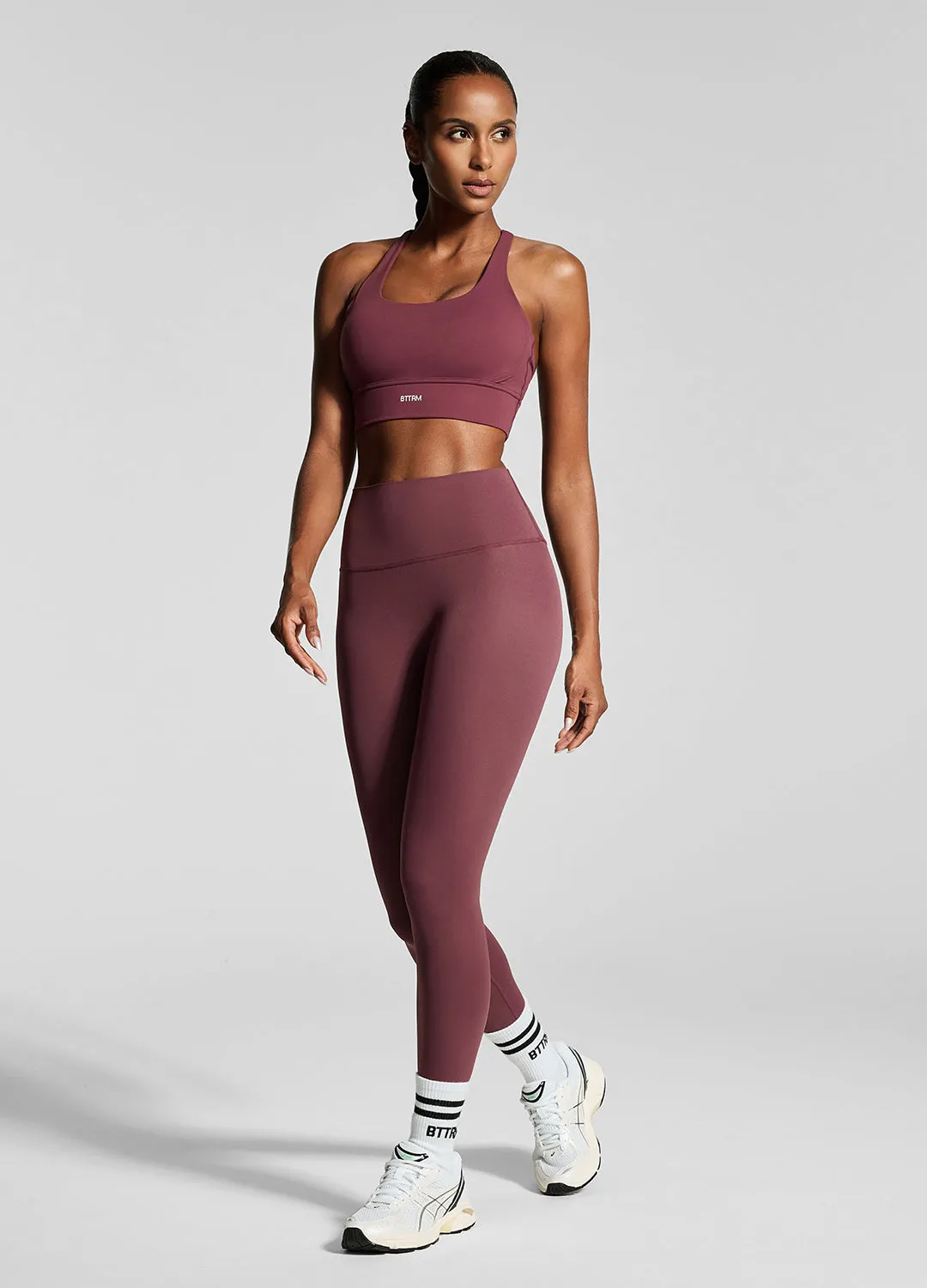 Comfort Seeker Soft Touch Mountain Hike Body Shaping Burgundy ? Leggings
