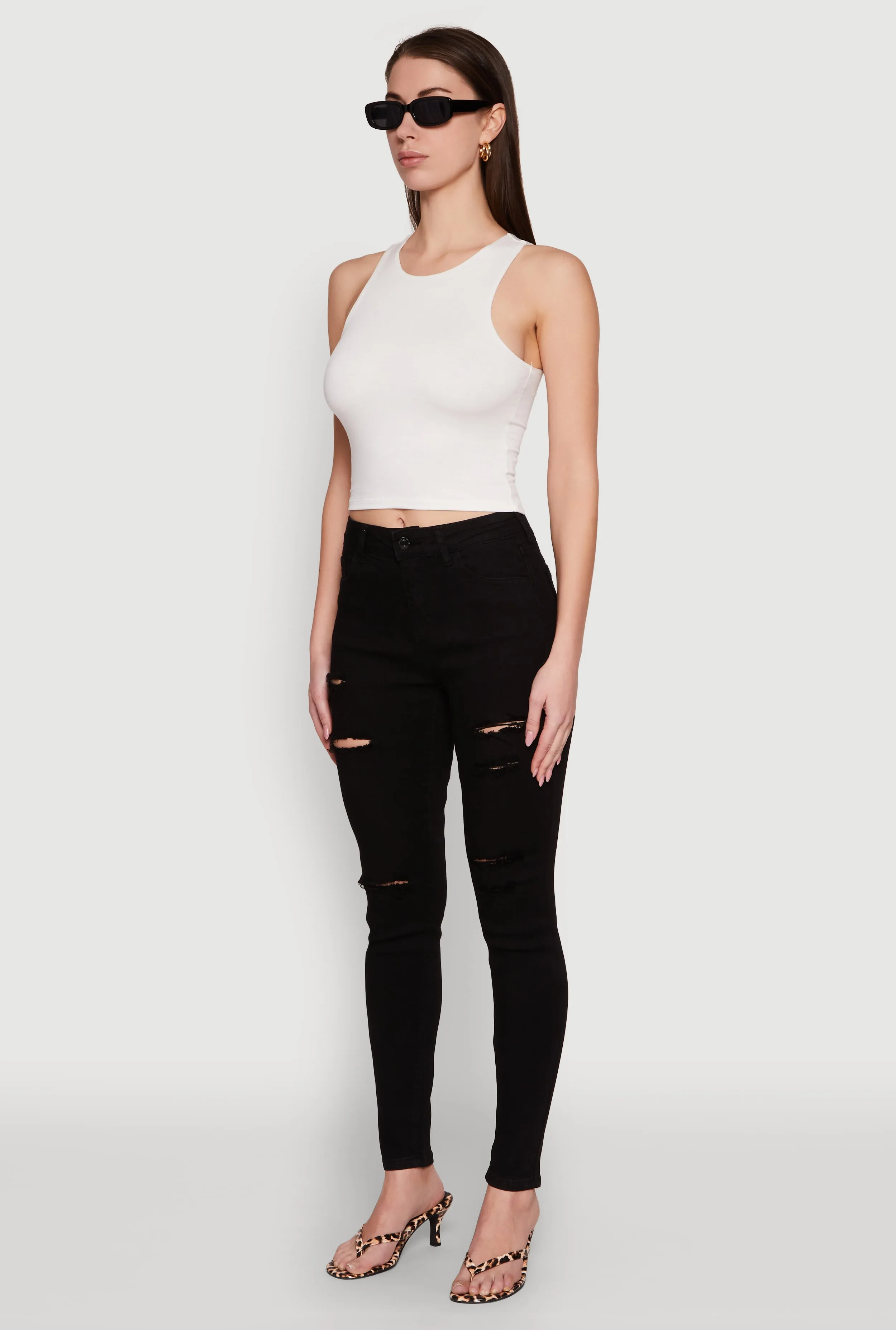 WAX Ripped Skinny Jeans Clean Style Smart Look
