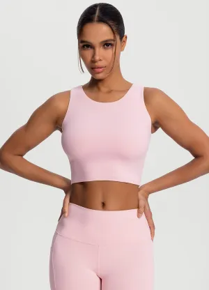 High Edge Durability fiber - reinforced body High Neck Cropped Tank Top