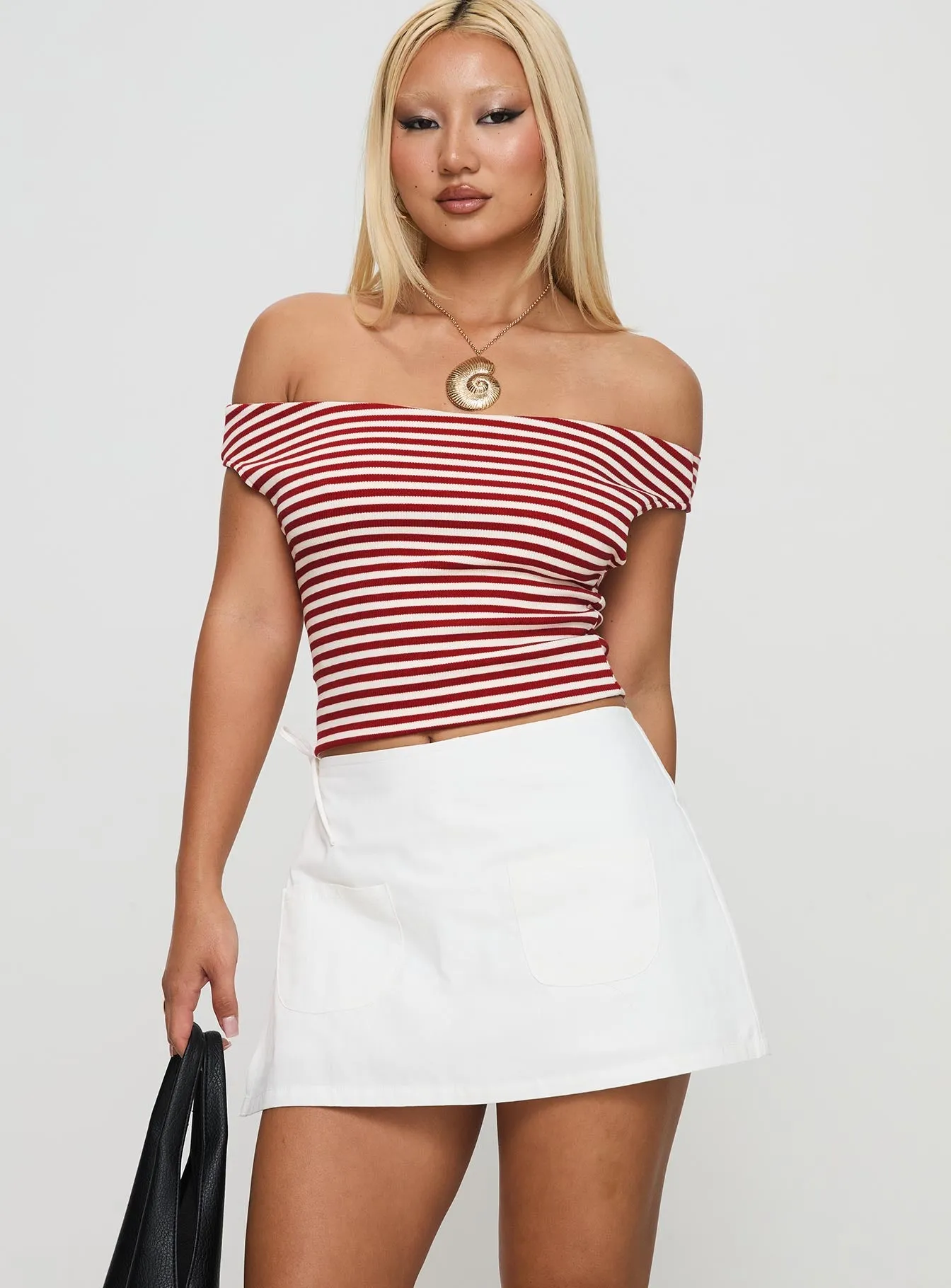 Beach Day quick dry Gigi Wrap Skort White