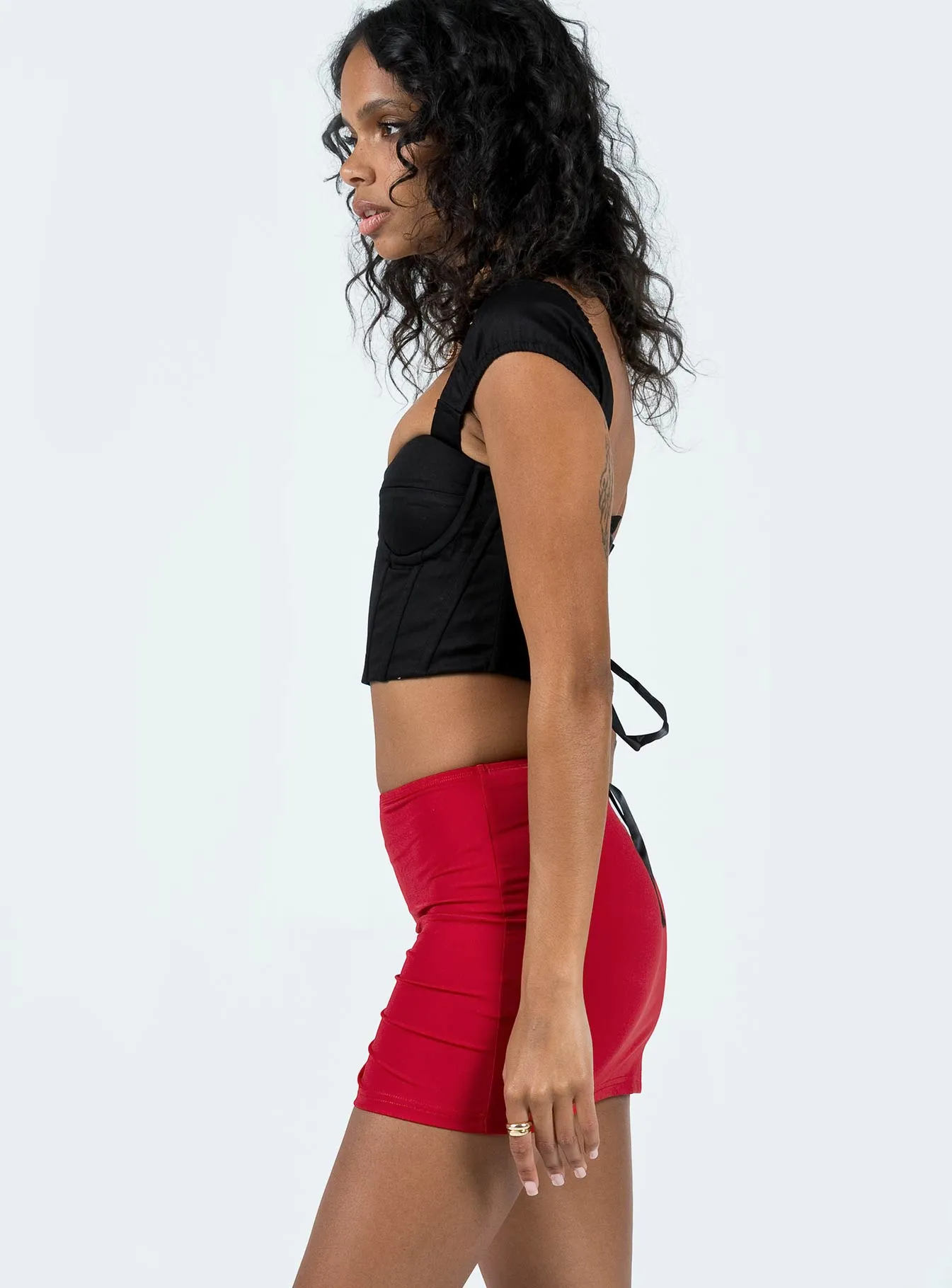 Lowell Mini Skirt Red Minimalist fashion