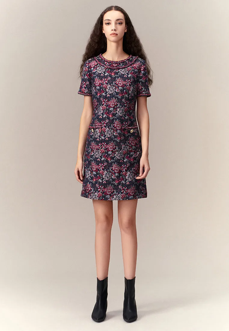 Cyber Core BreathableFabric Oriental Jacquard Dress