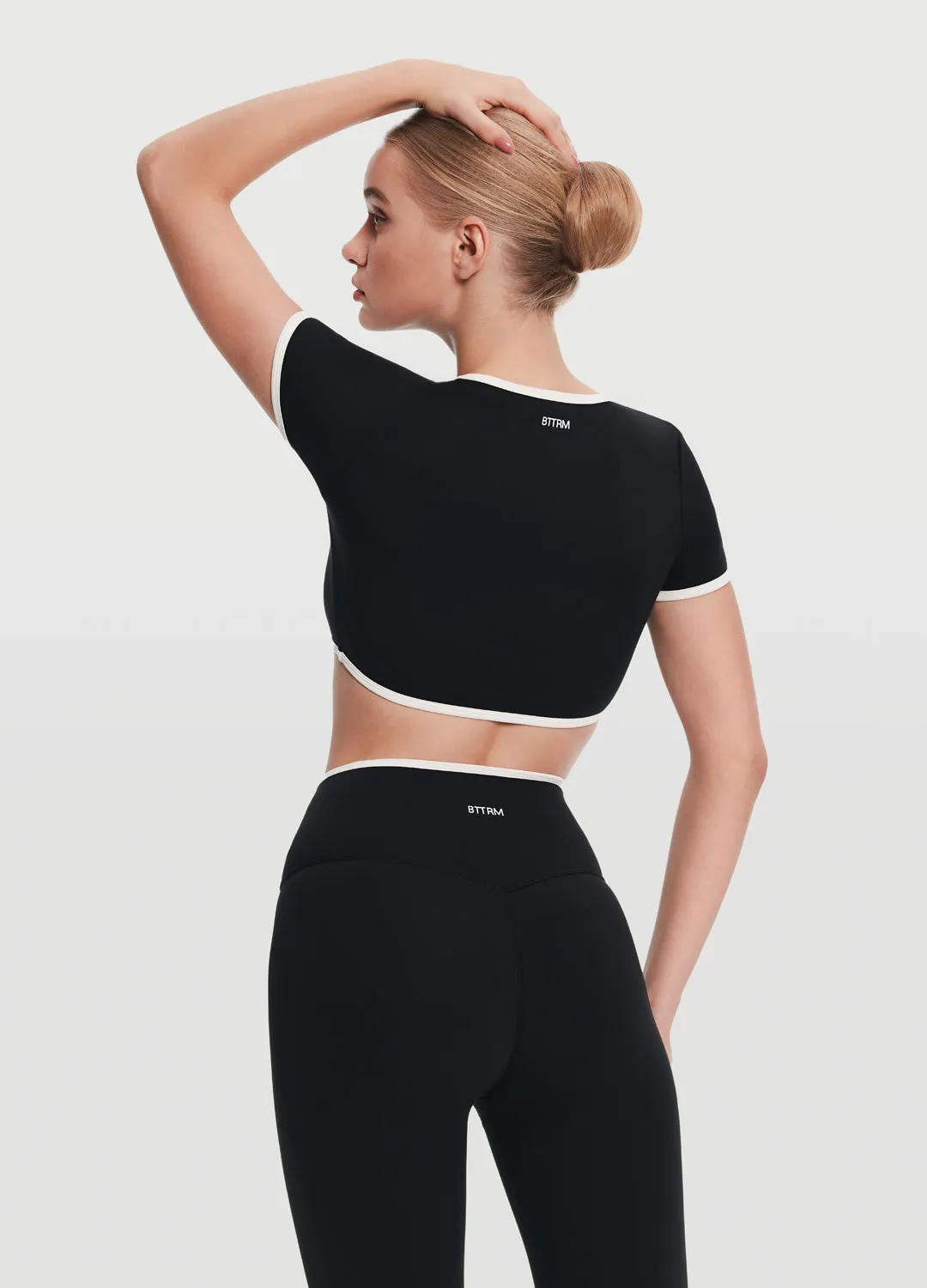 Casual Cropped T-Shirt SeamlessSidePanels