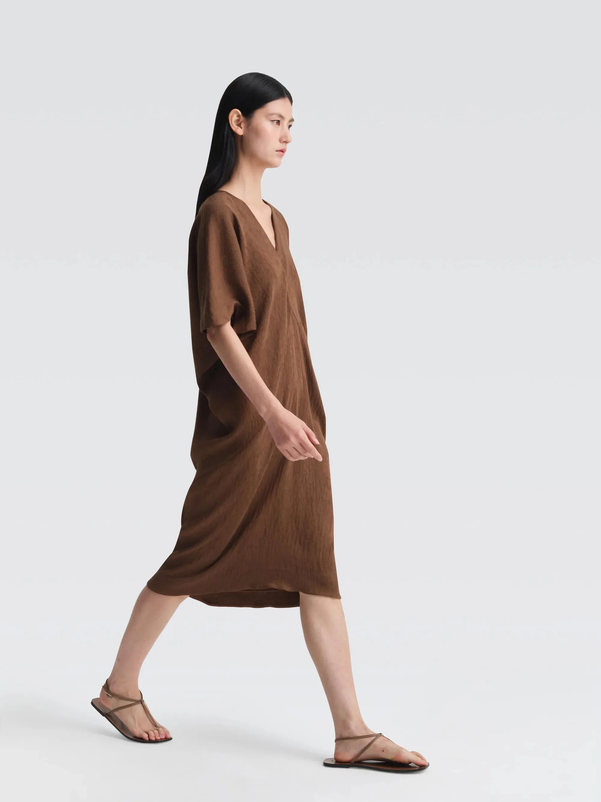 FrictionResistantEdges New Yorker Cammeray Crepe Plisse Maxi Dress