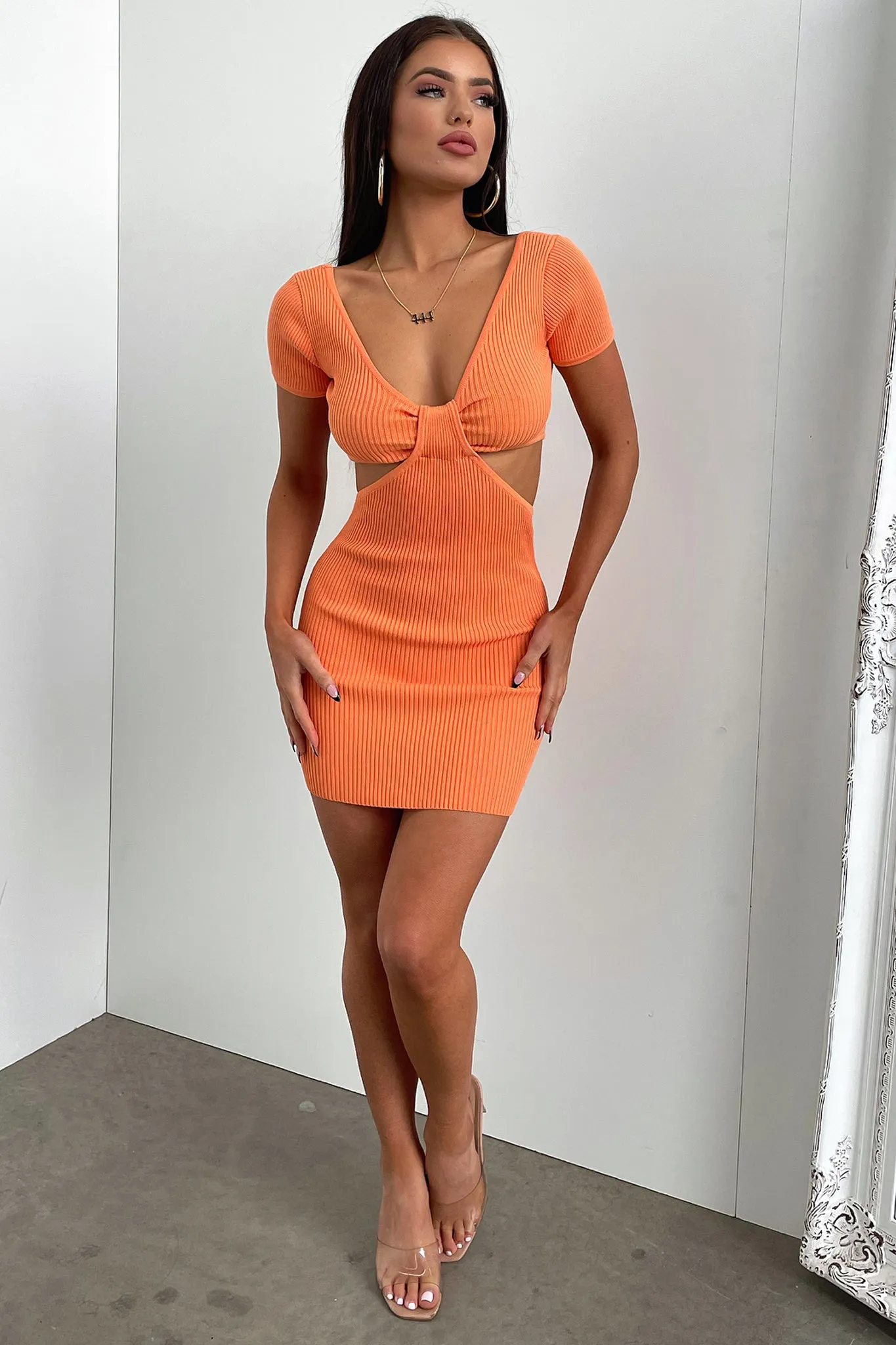 Casual Wear Justin Dress - Orange