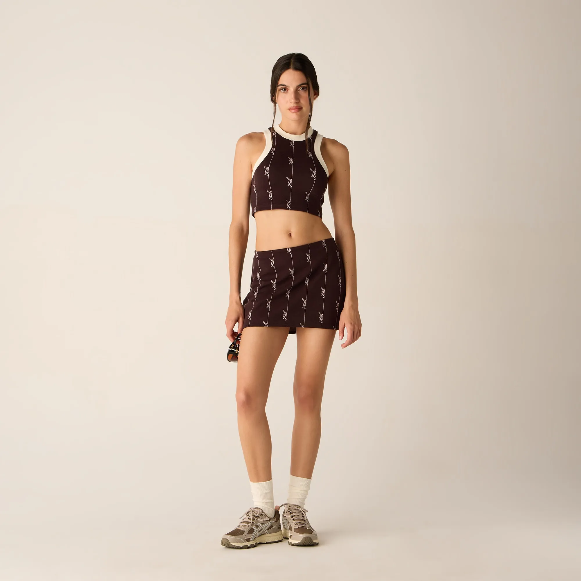 Kith Women Sven Pique Logo Knit Skort - Incognito Festival Outfit Urban Fit