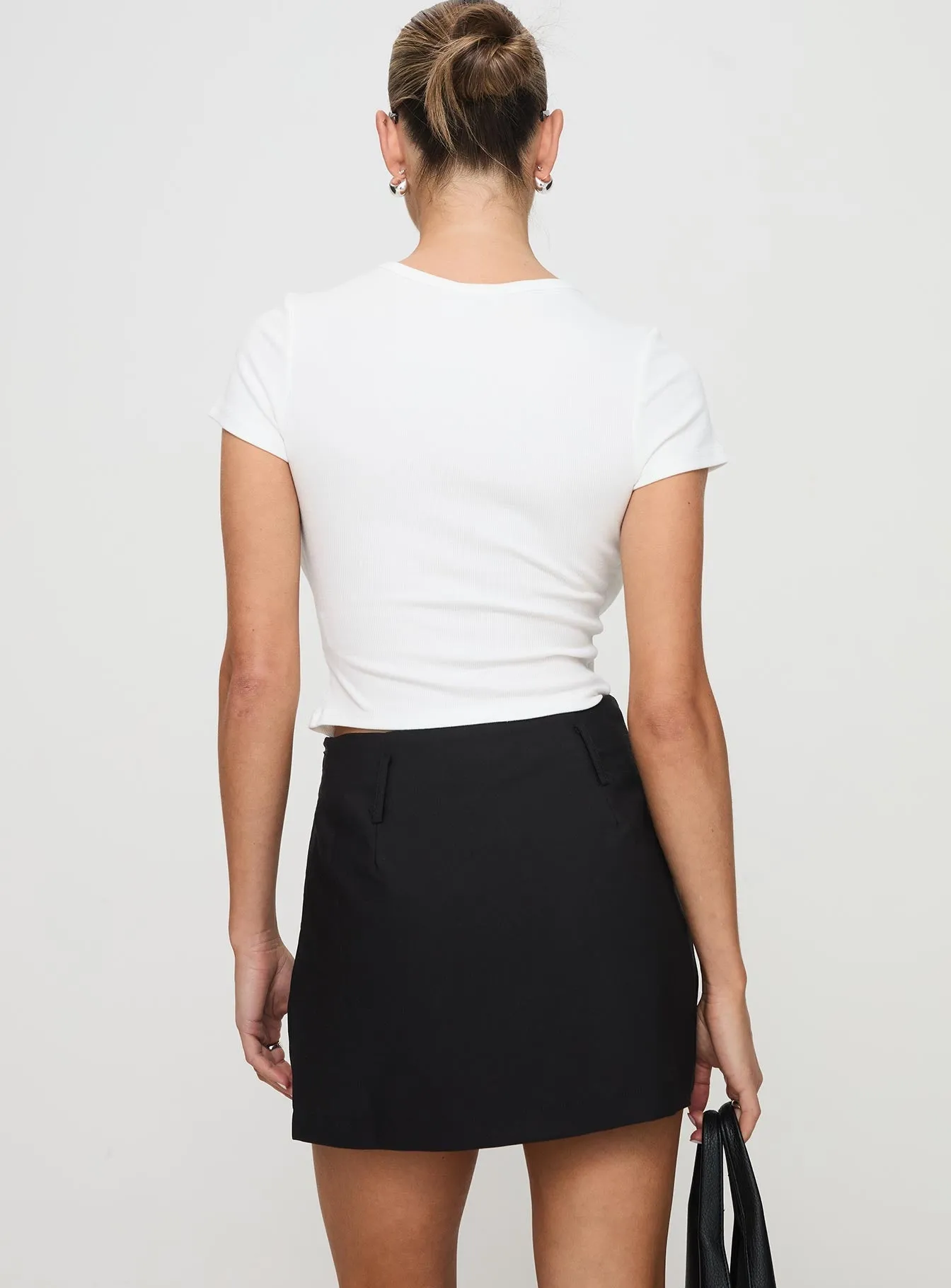 Adjustable Closure Travel Ease Grant My Wish Mini Skort Black