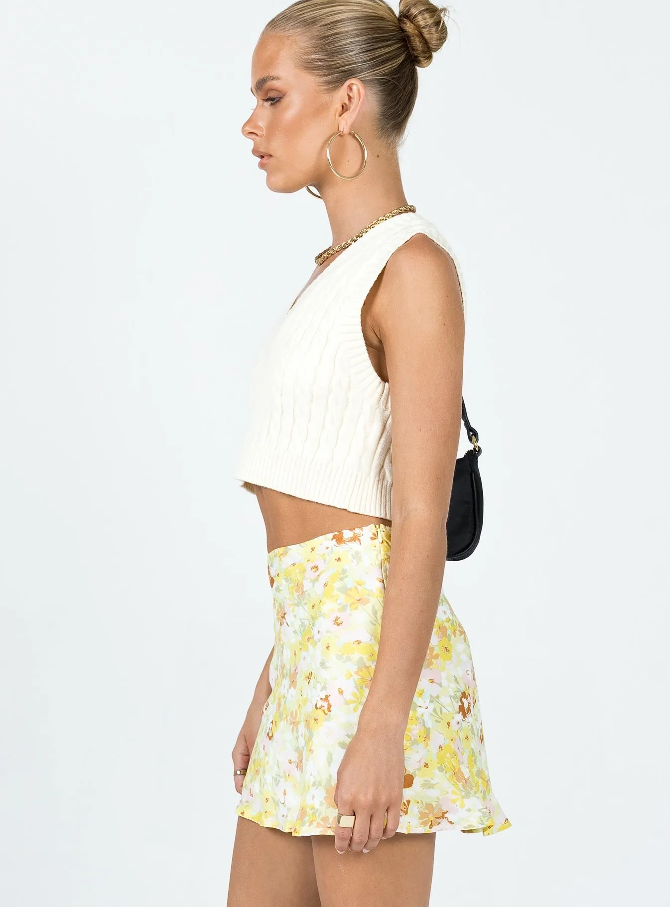 Sloane Mini Skirt Yellow Fashion Tones
