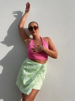 Kiki Mini Skirt Green Road Trip All Day Comfort