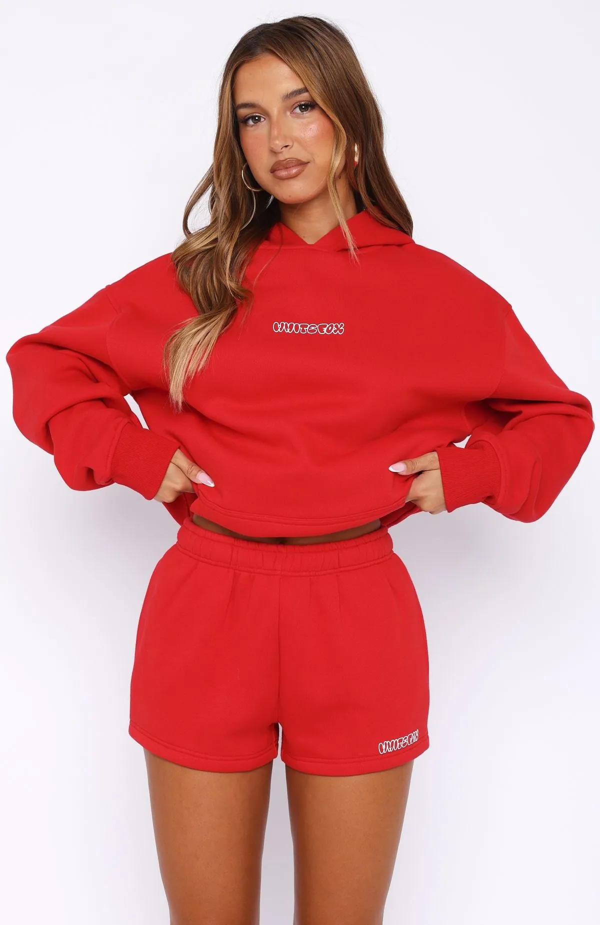Workout Gear Take A Guess Lounge Shorts Red