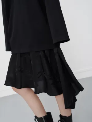 Stylist Pick Contemporary Design Asymmetric Jacquard Skirt