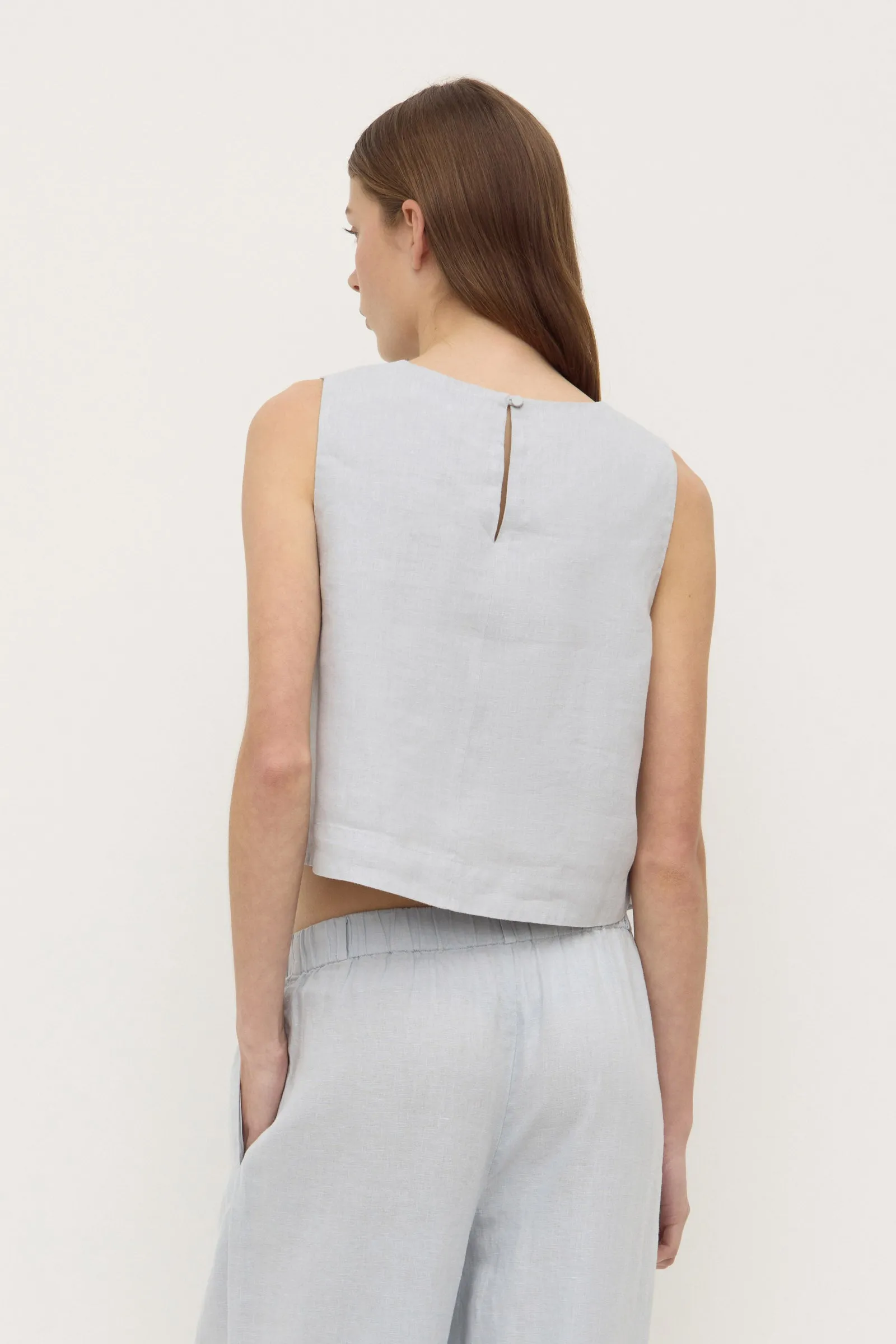 Estelle Linen Top Crystal Soul Comfort Fit