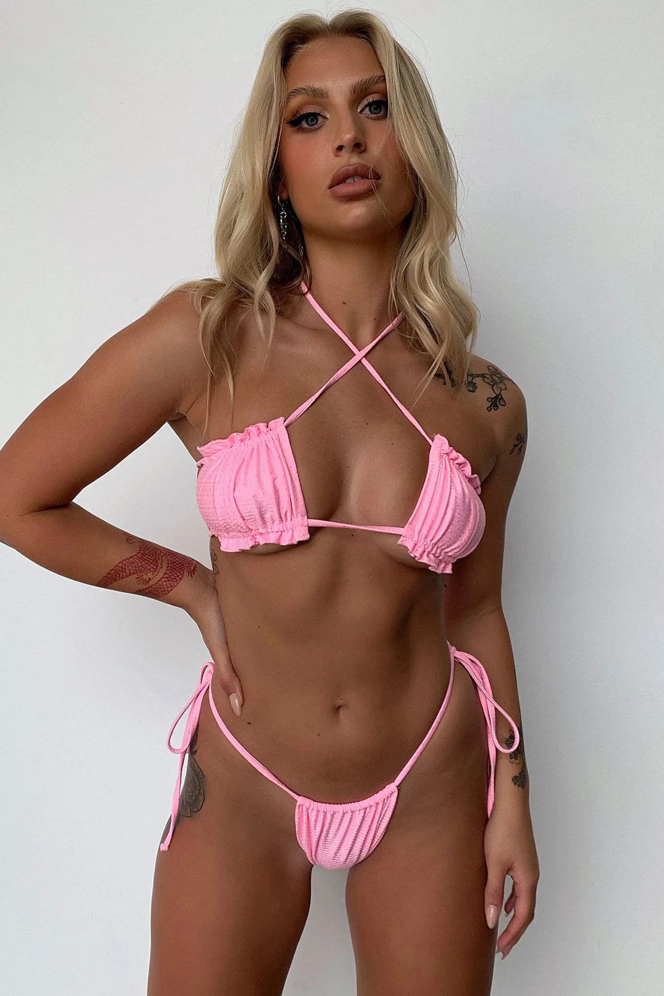 Mold Resistant Textile Euphoria Bikini Bottoms - Pink