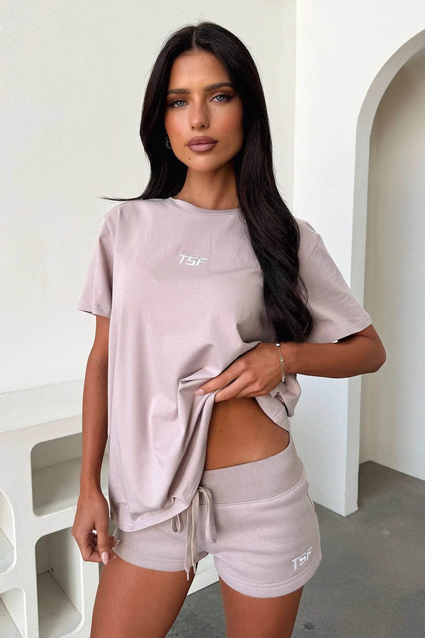 Layering Comfort Wear Kaztek Oversized Tee - Mocha