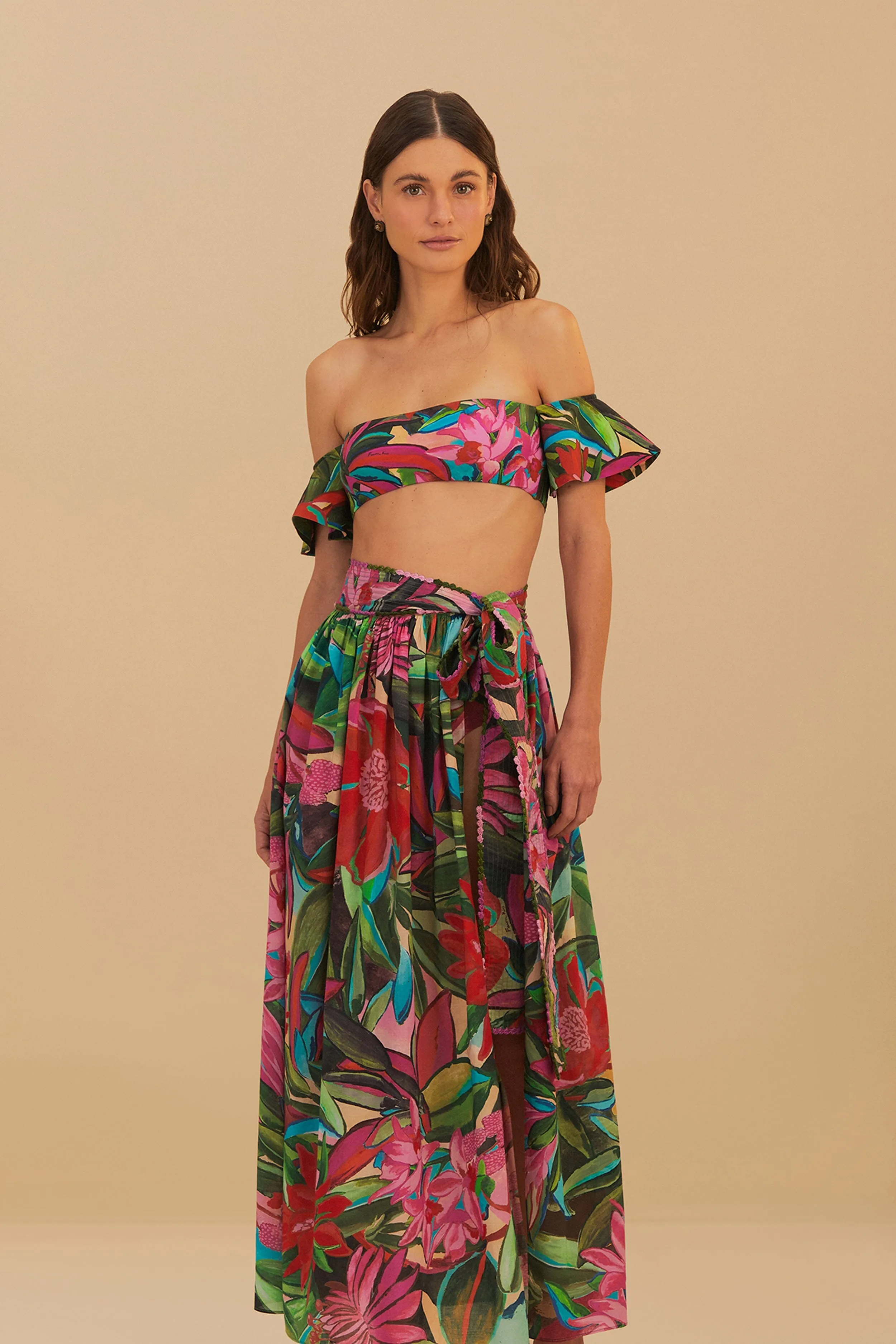Jardin De Reve Midi Skirt Heritage Inspired Athleisure Inspired