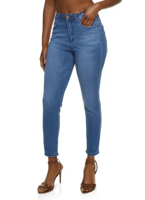 WAX Solid High Waisted Skinny Jeans Student Outfit Streetwear Fan Stylish Sunny Vibes